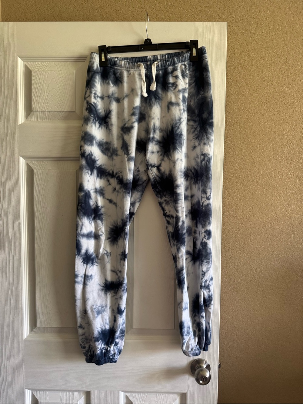 soulcycle Navy and White Tie-Dye Jogger Pants